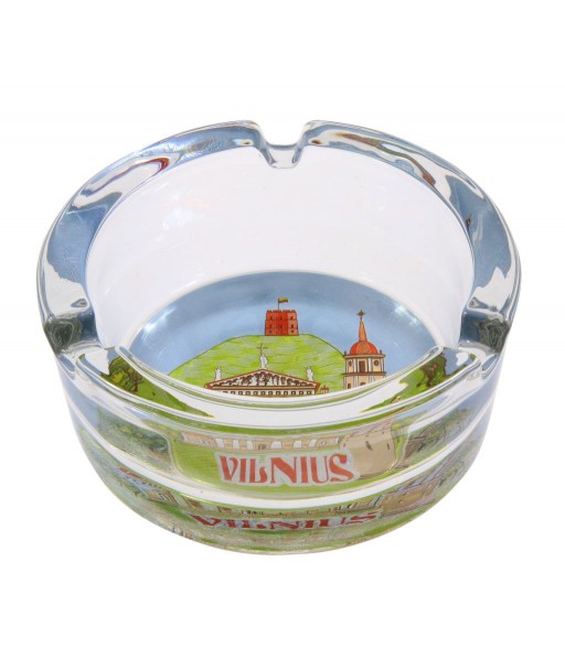 Suvenyrinė peleninė Vilnius iš stiklo